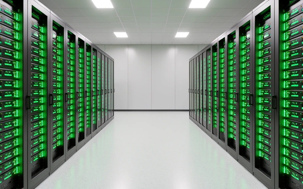 Secure server infrastructure for data storage